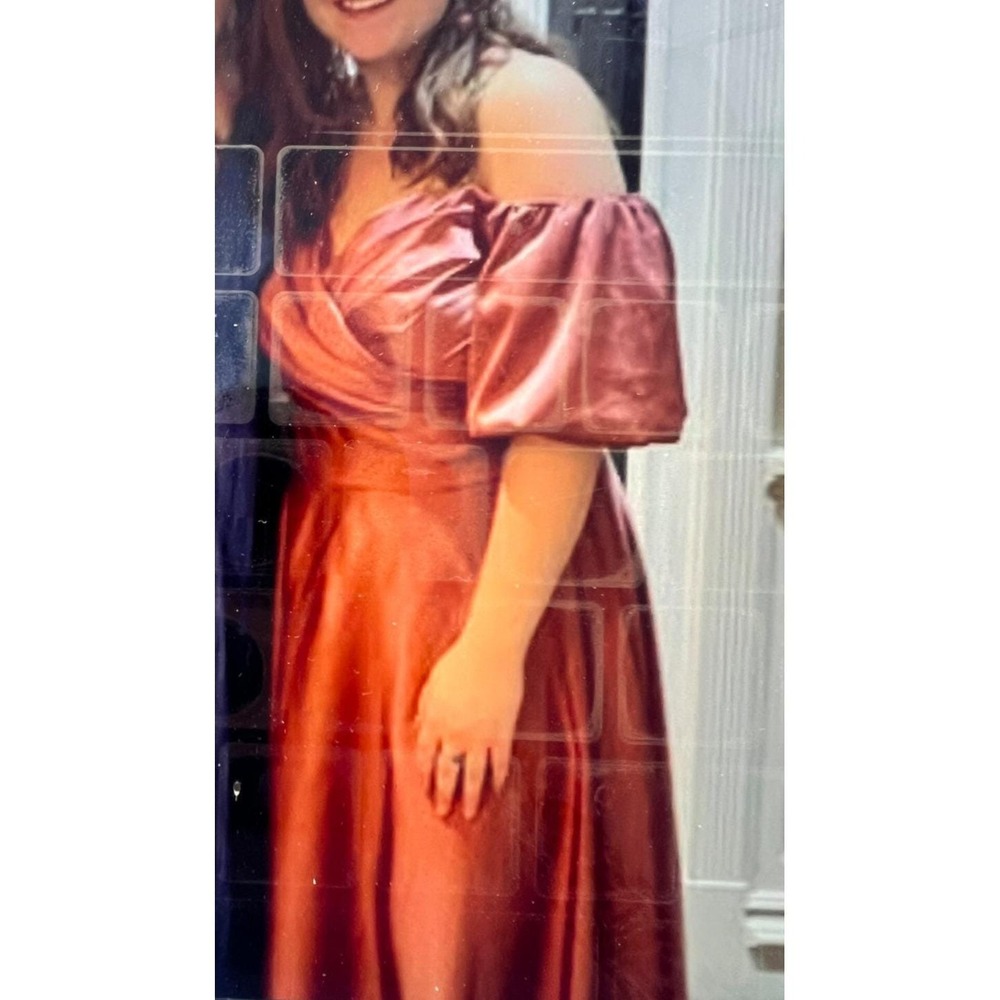 Off Shoulder Gown Cosplay Theater Regency Formal Dress Plus Size 2X approx Mauve - Picture 3 of 16